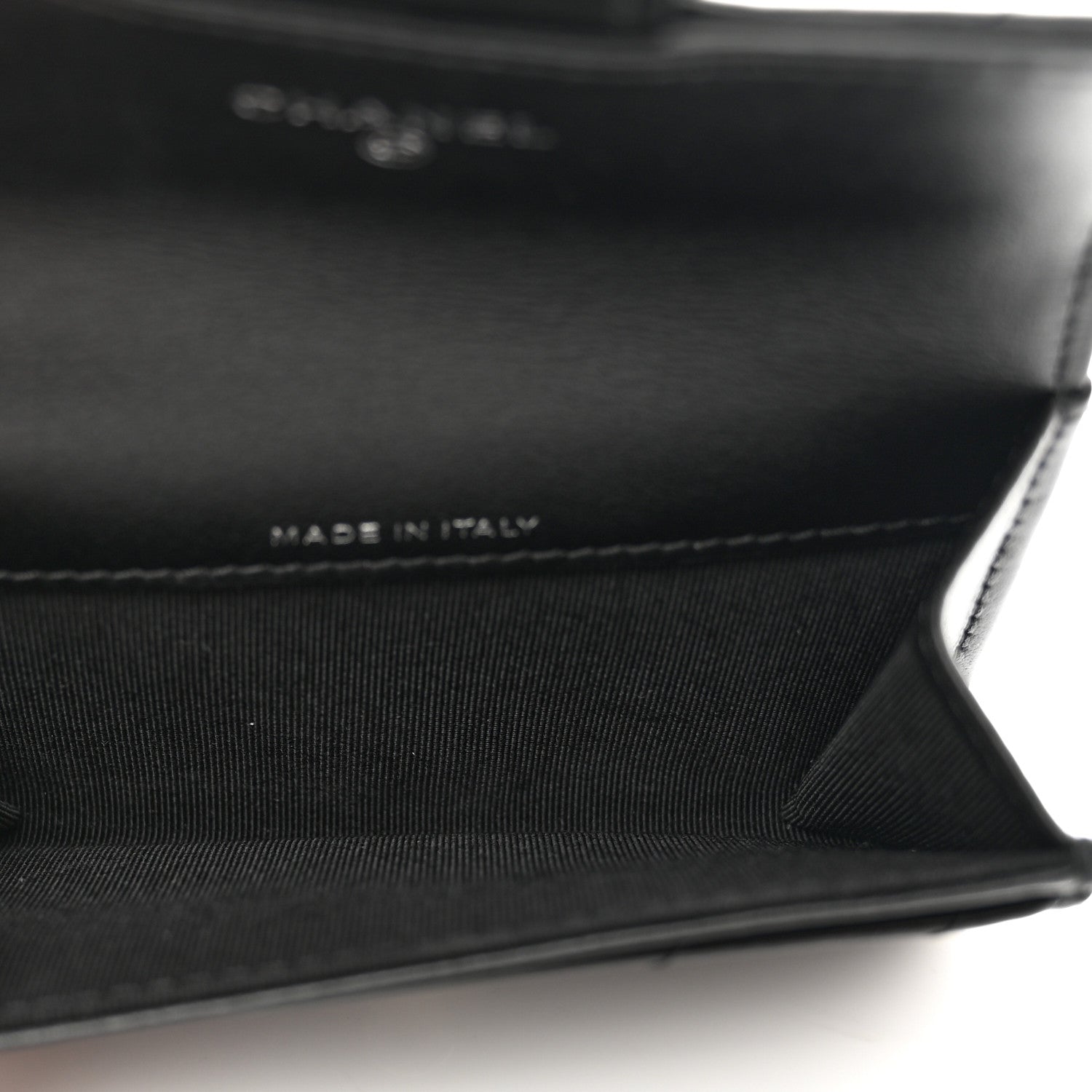 Chanel Aged Calfskin Chevron Quilted Reissue Card Holder Wallet So Black 5 of 8