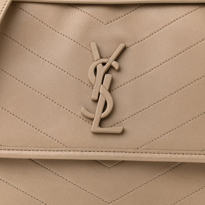 Saint Laurent Lambskin Matelasse Monogram Medium Niki Chain Satchel Dark Beige 9 of 11