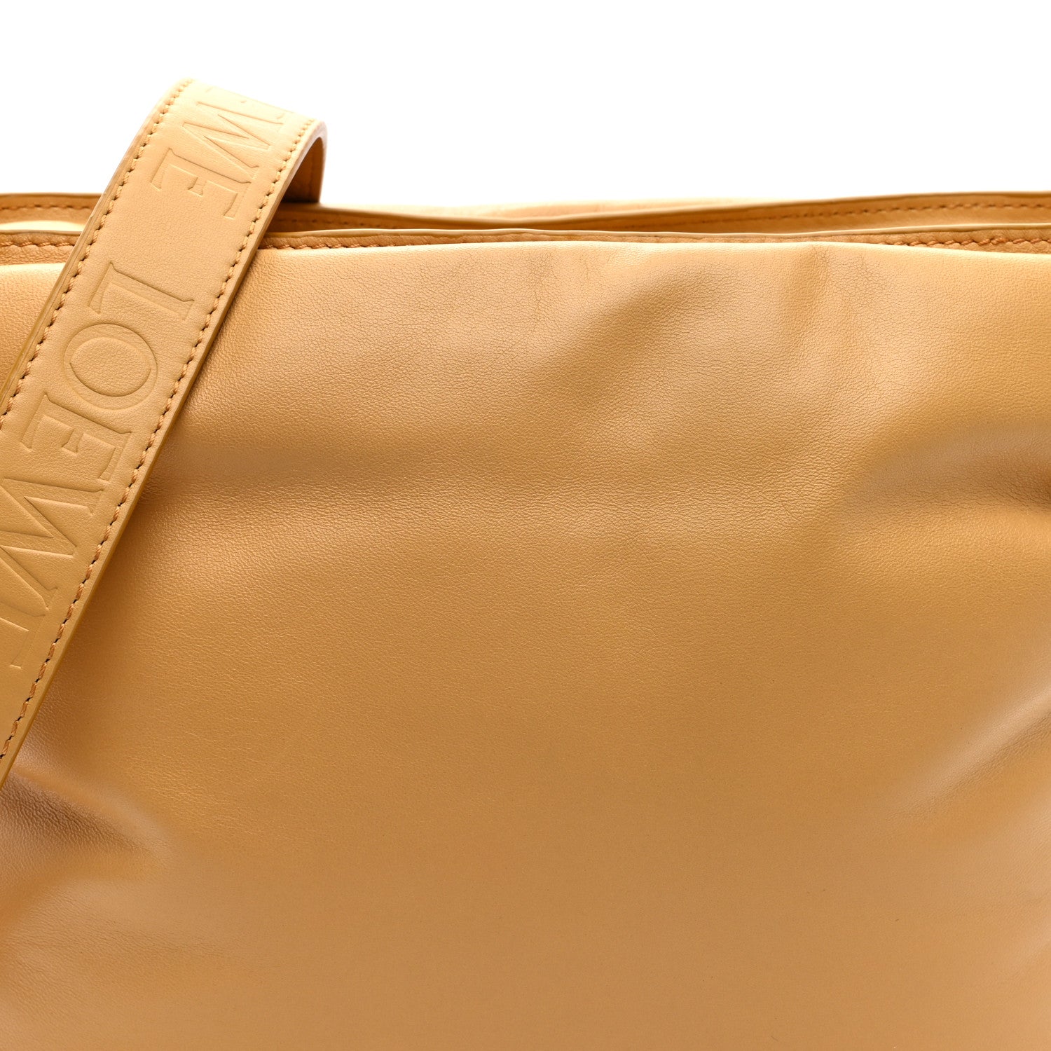 Loewe Calfskin Flamenco Puffer Knot Bag Camel 7 of 9