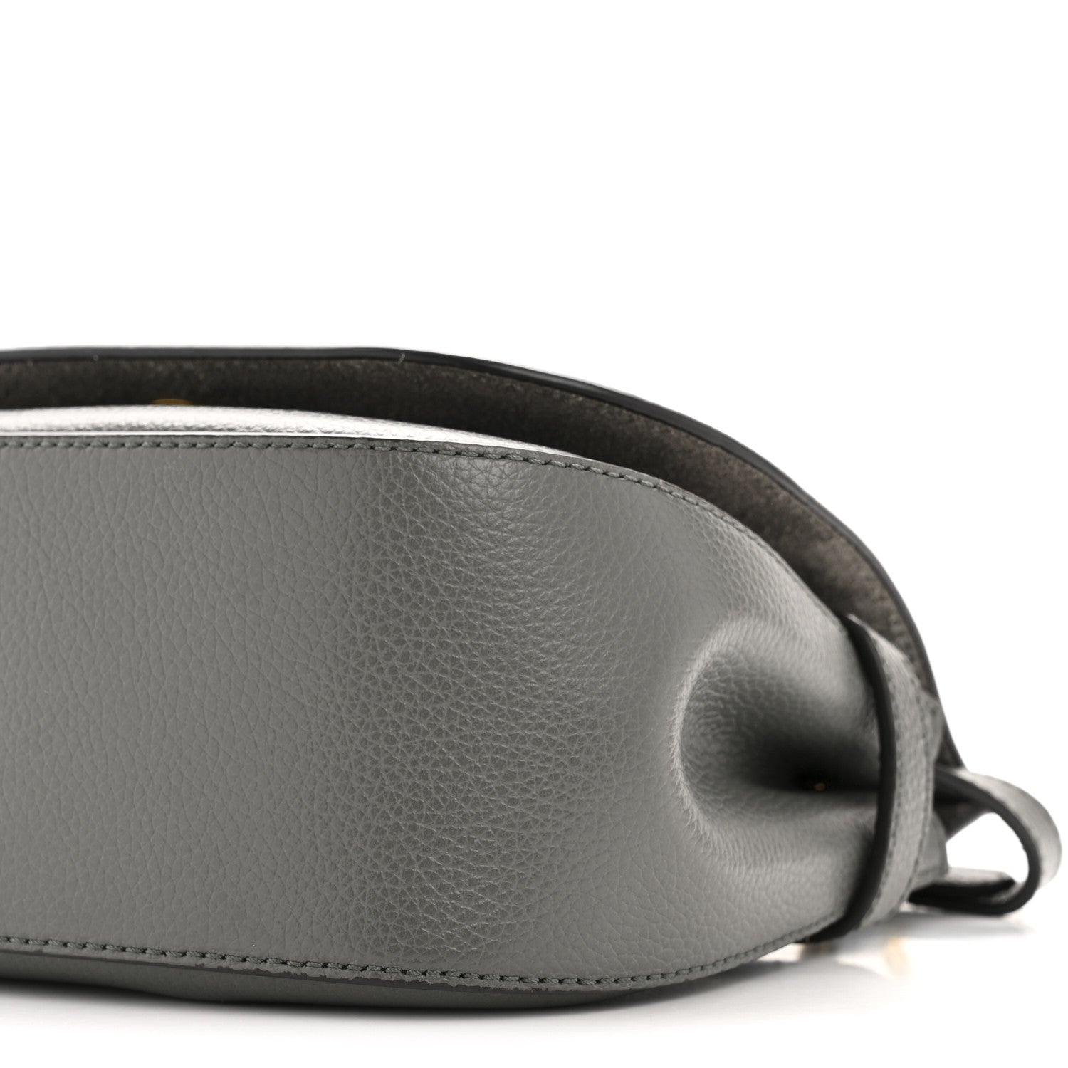 Mulberry Small Classic Grain Calfskin Small Amberley Satchel Charcoal 11 of 15