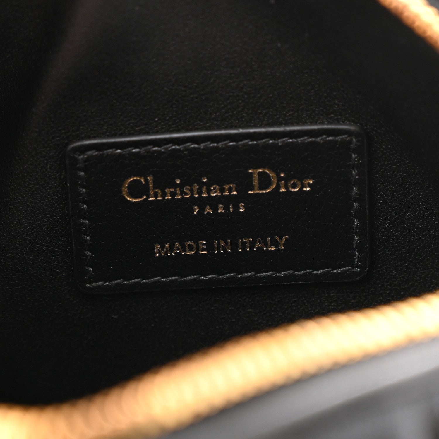 Christian Dior Calfskin Macrocannage Nano Groove 17 Bag Black 6 of 11