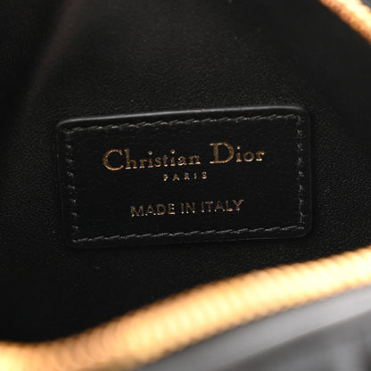Christian Dior Calfskin Macrocannage Nano Groove 17 Bag Black 6 of 11