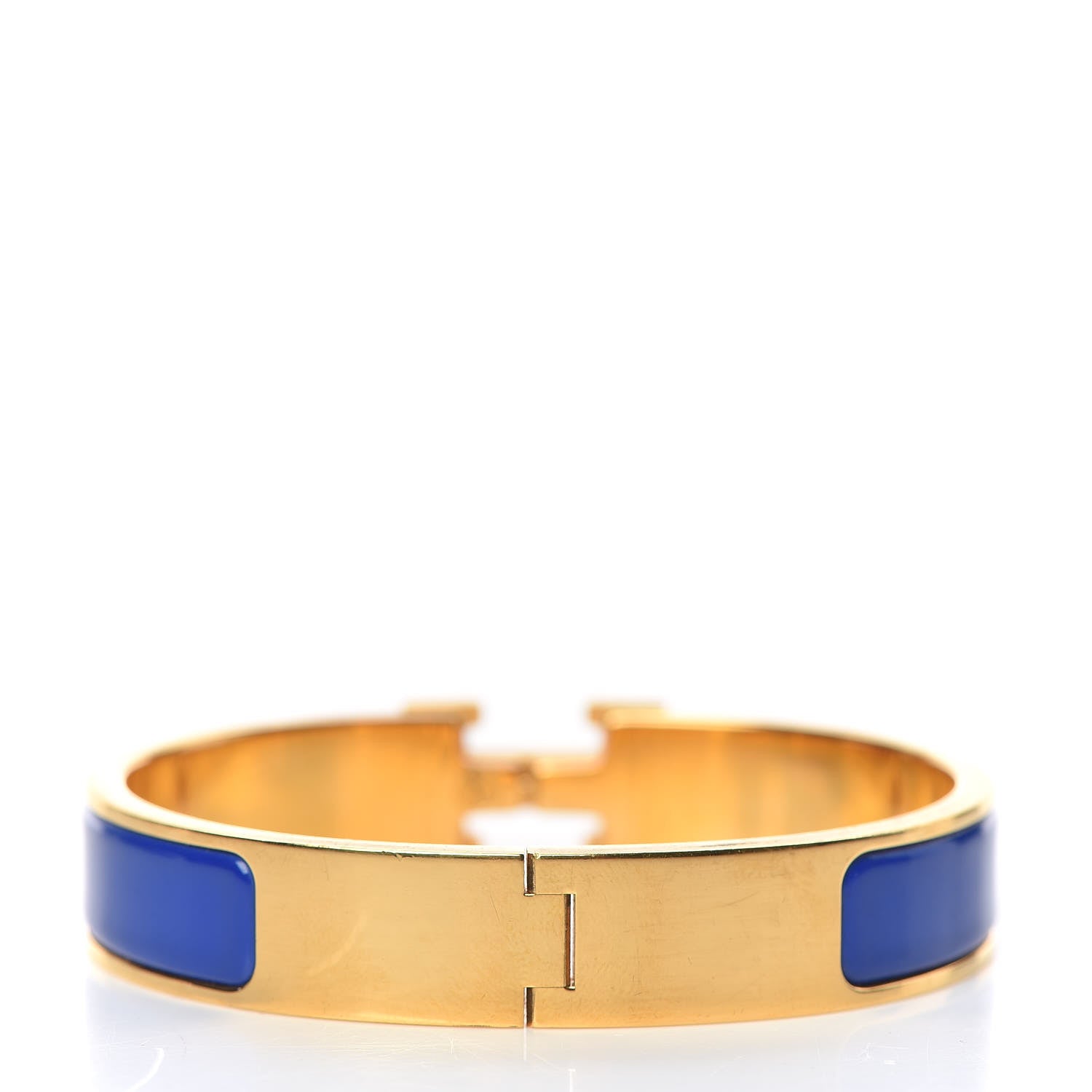 Hermes Narrow Enamel Clic Clac H Bracelet PM Bleu Royal 3 of 6