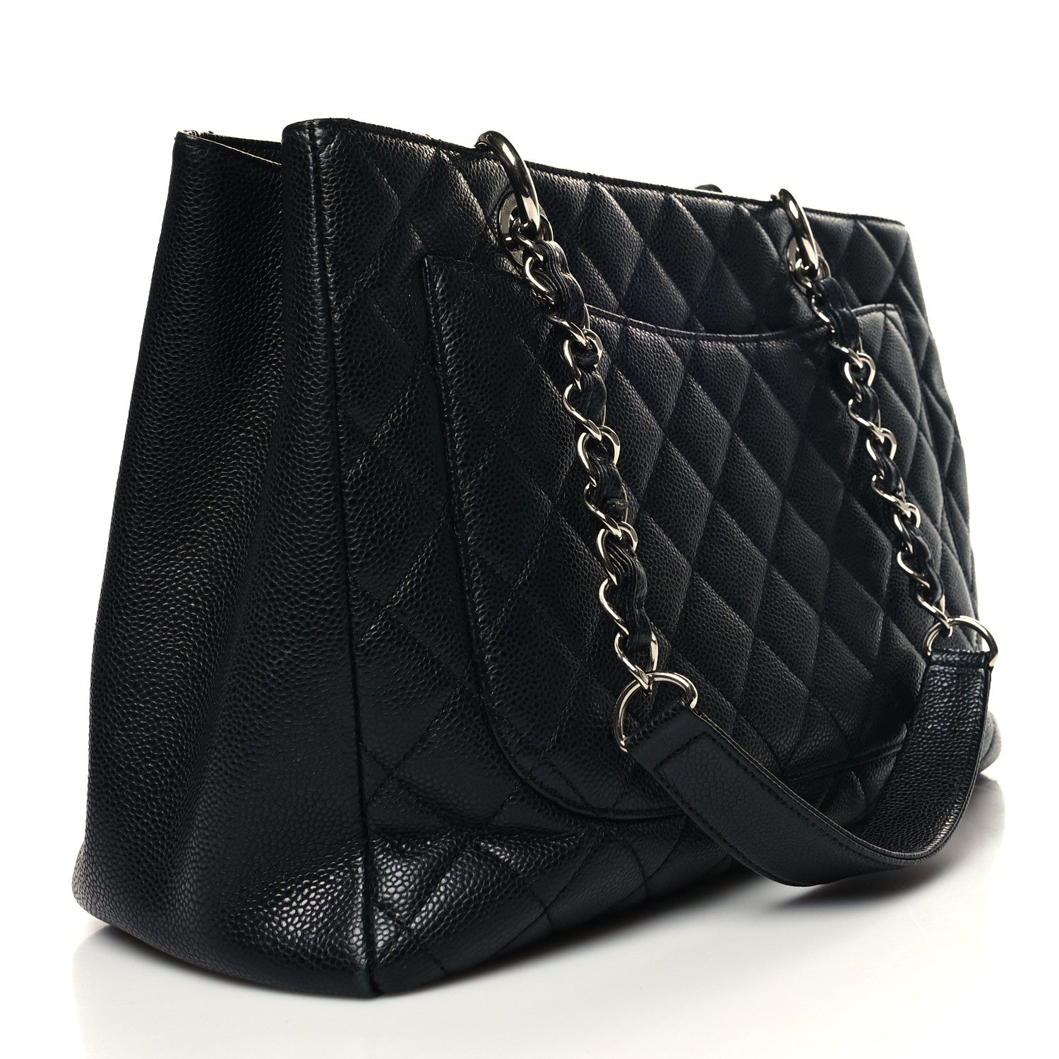 Chanel Caviar Quilted Grand Shopping Tote GST Black 3 of 15