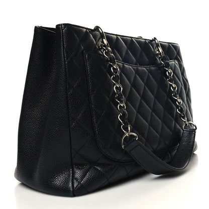 Chanel Caviar Quilted Grand Shopping Tote GST Black 3 of 15