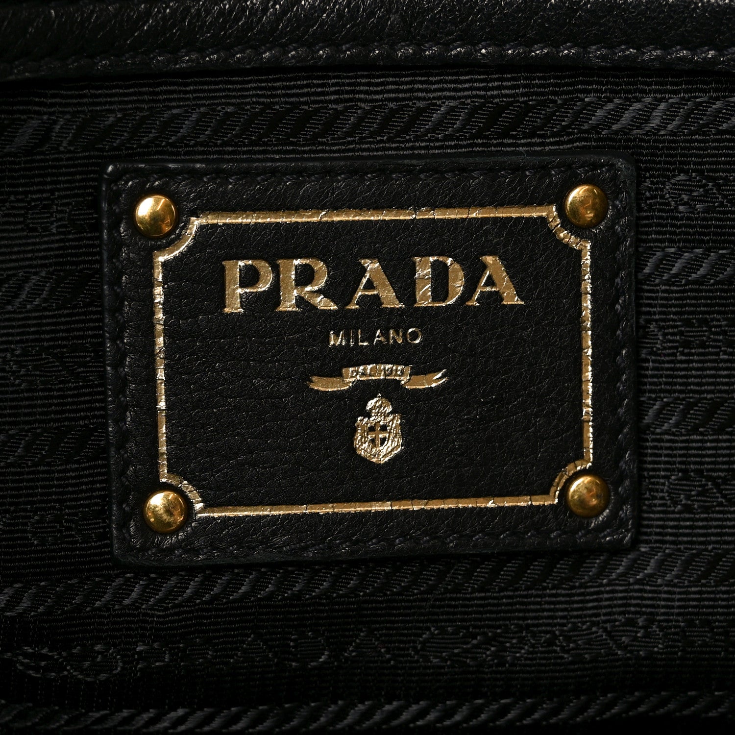 Prada Vitello Daino Tote Black 11 of 17