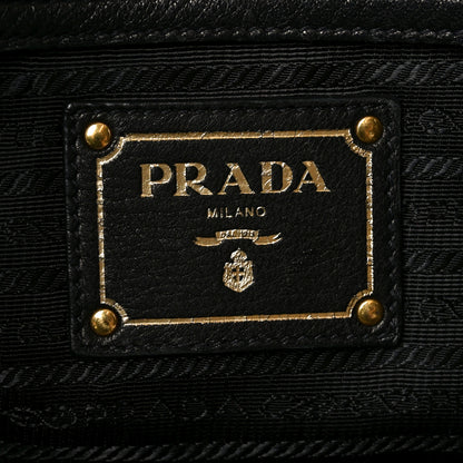 Prada Vitello Daino Tote Black 11 of 17