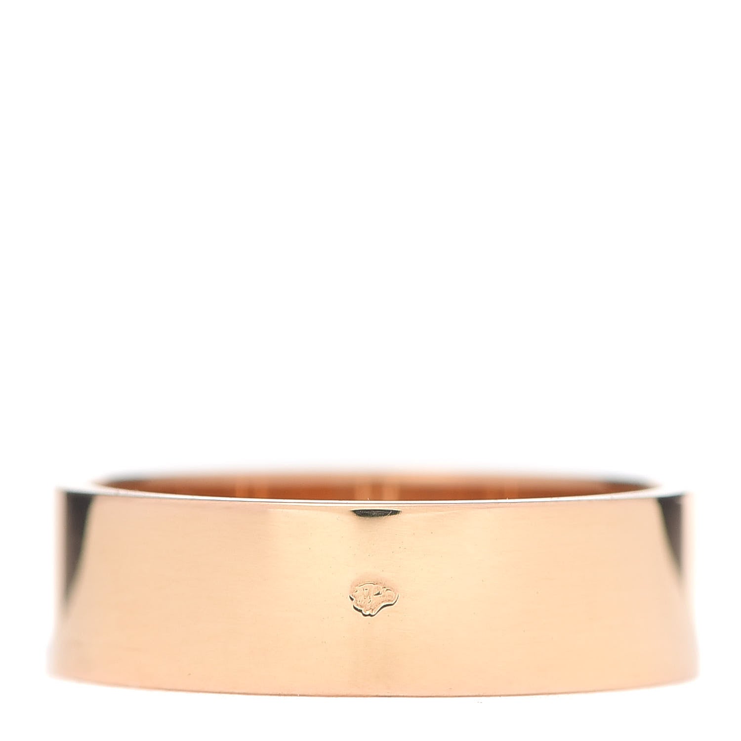 Hermes 18K Rose Gold Diamond PM H D'Ancre Ring 52 6 3 of 5
