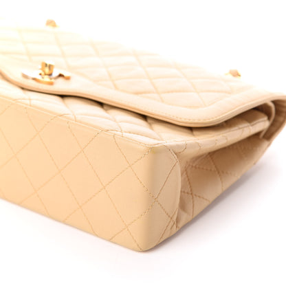 Chanel Lambskin Quilted Medium Double Flap Beige 11 of 11