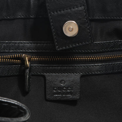 Gucci Monogram Medium Jockey Tote Black 6 of 9