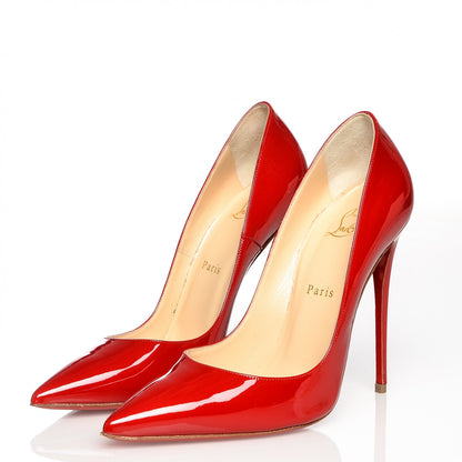 Christian Louboutin Patent So Kate 120 Pumps 39.5 Red 3 of 7