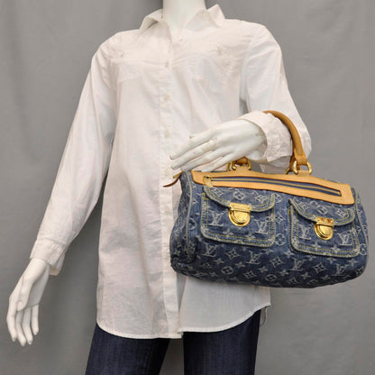Louis Vuitton Monogram Denim Neo Speedy Blue 2 of 9