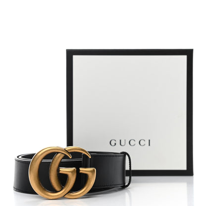 Gucci Calfskin Double G 40mm Belt 80 32 Black 6 of 6