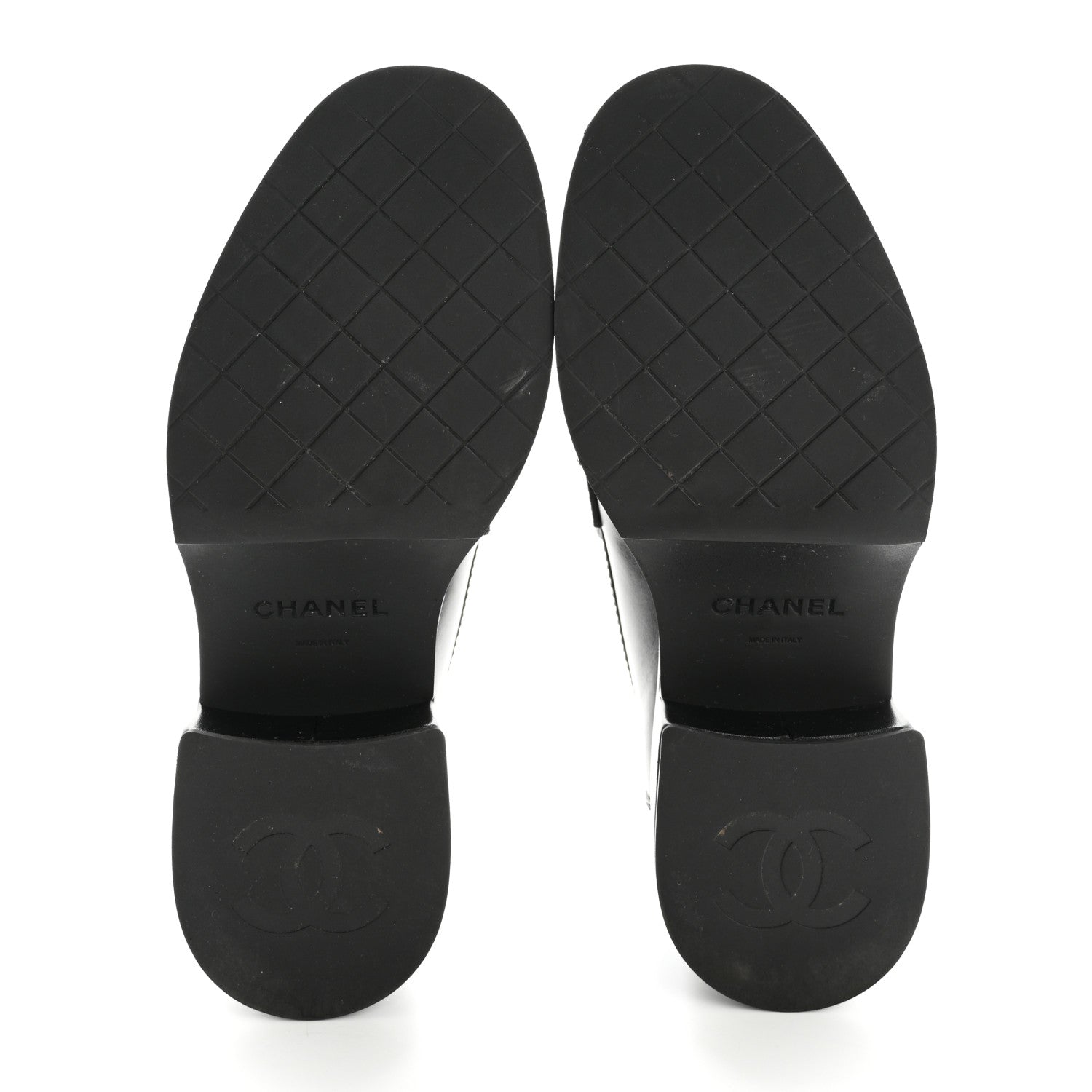 Chanel Calfskin CC Platform Loafers 37 Black 6 of 13