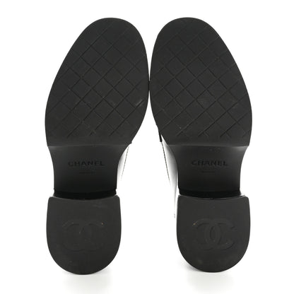 Chanel Calfskin CC Platform Loafers 37 Black 6 of 13