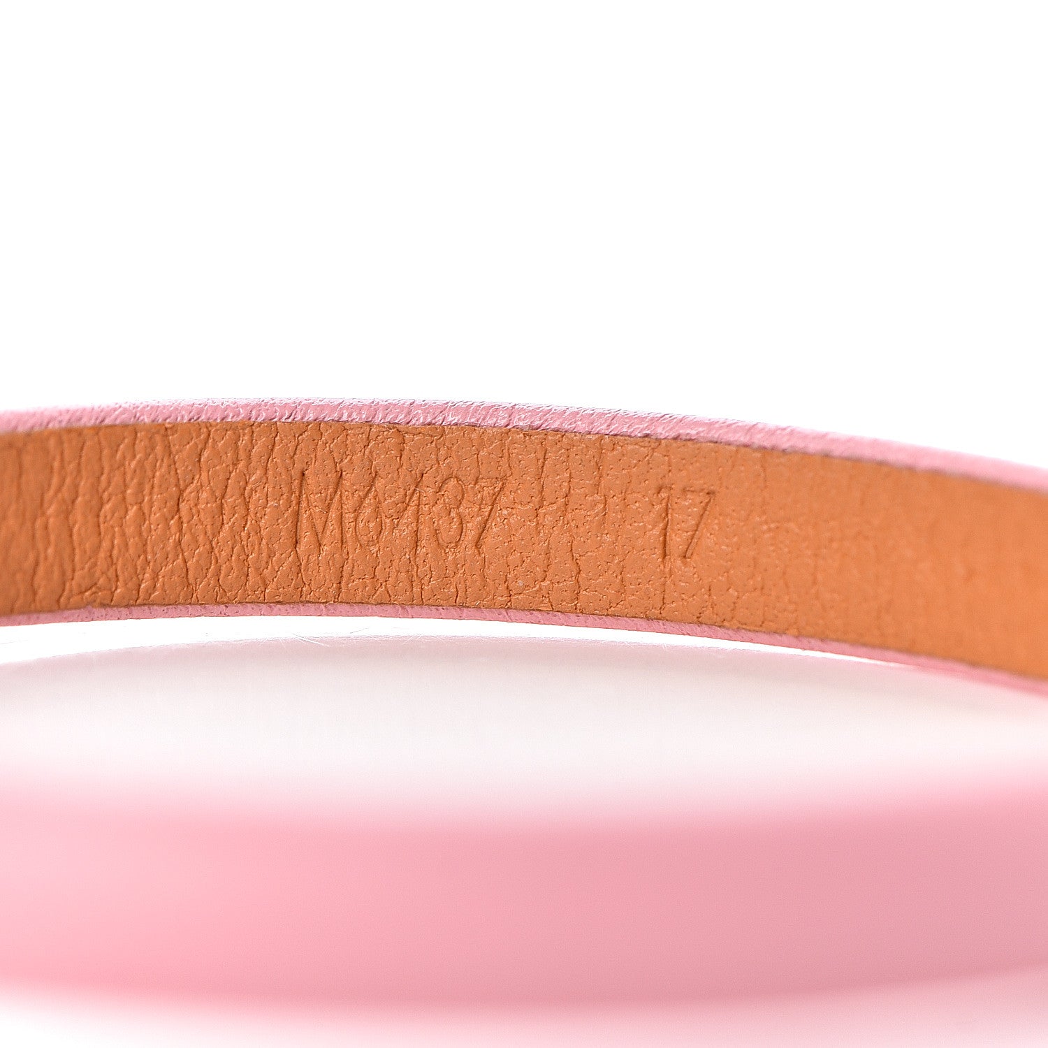 Louis Vuitton Calfskin Yummy LV Bracelet 17 Pink 6 of 7