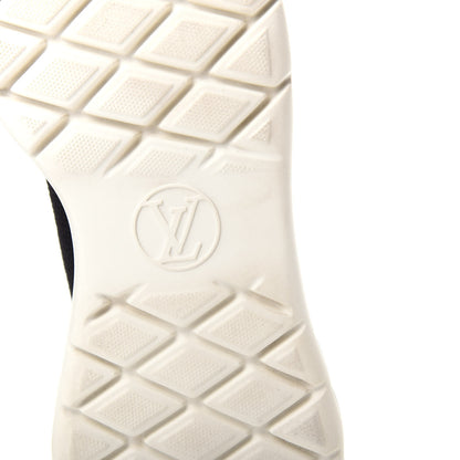 Louis Vuitton Stretch Fabric LV Black Heart Sock Sneaker 37.5 Black 9 of 10