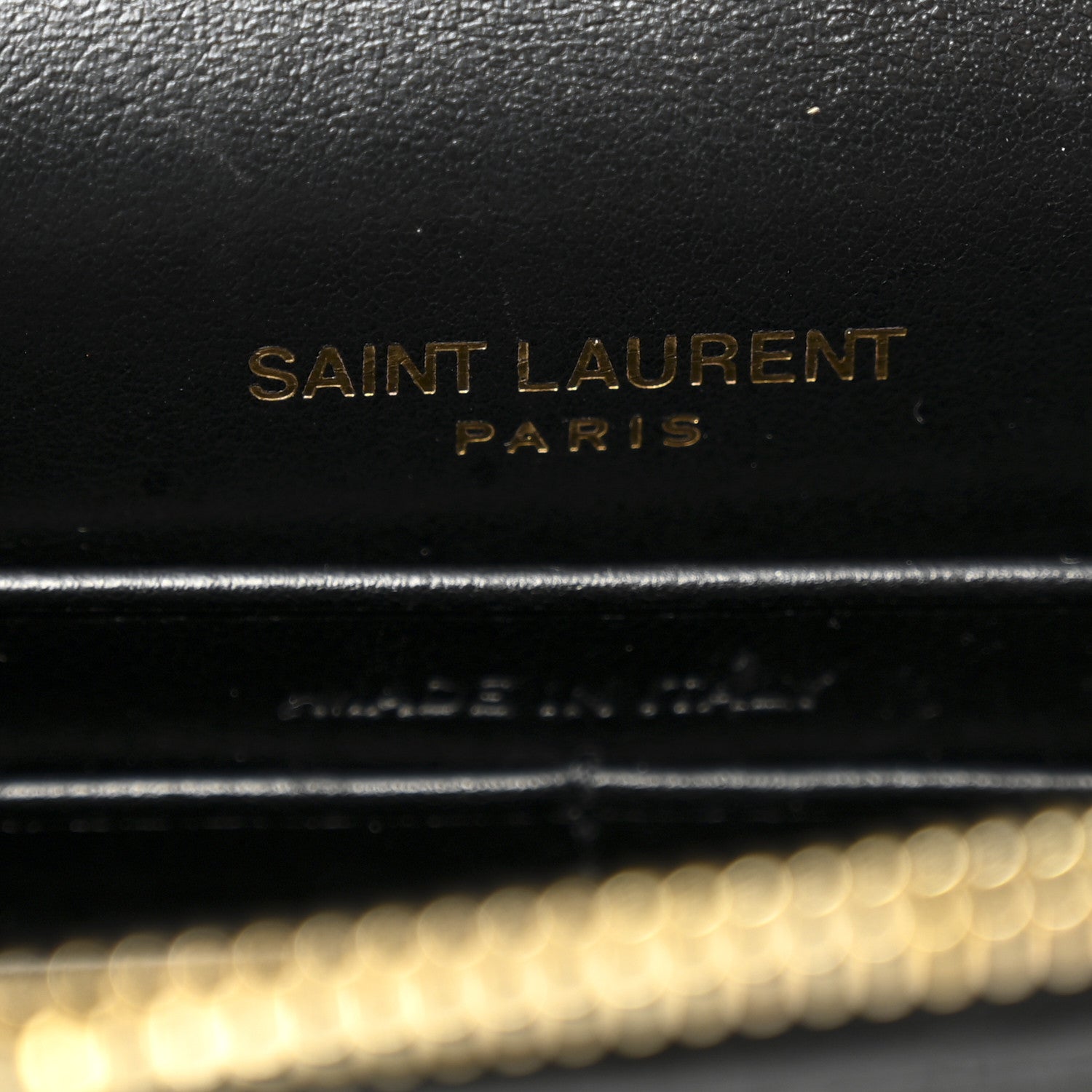 Saint Laurent Calfskin Crocodile Embossed Small Classic Monogram Kate Tassel Satchel Black 6 of 9