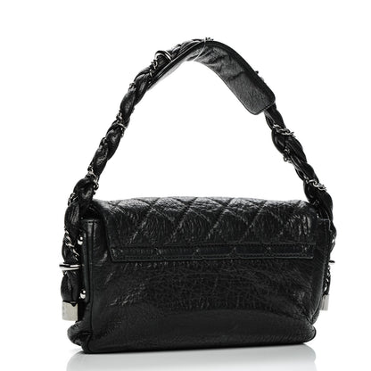 Chanel Distressed Lambskin Small Lady Braid Flap Black 3 of 7