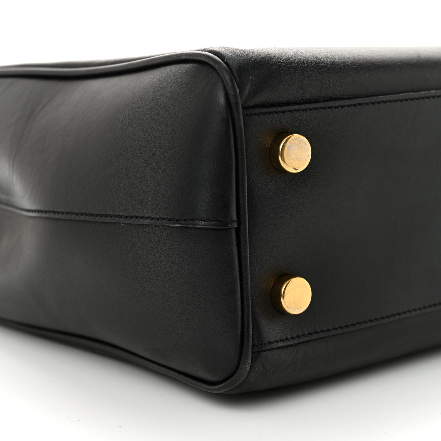 Saint Laurent Soft Calfskin Monogram Cassandre Shopper Black 10 of 23