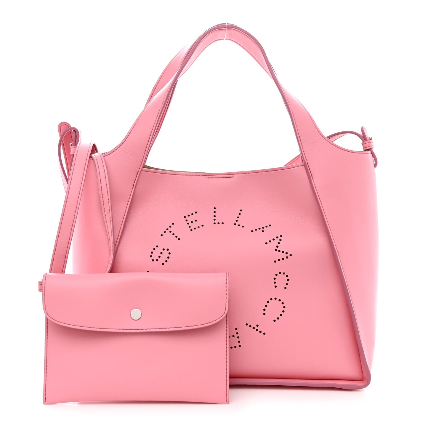 Eco Alter Nappa East West Perforated Tote Pink