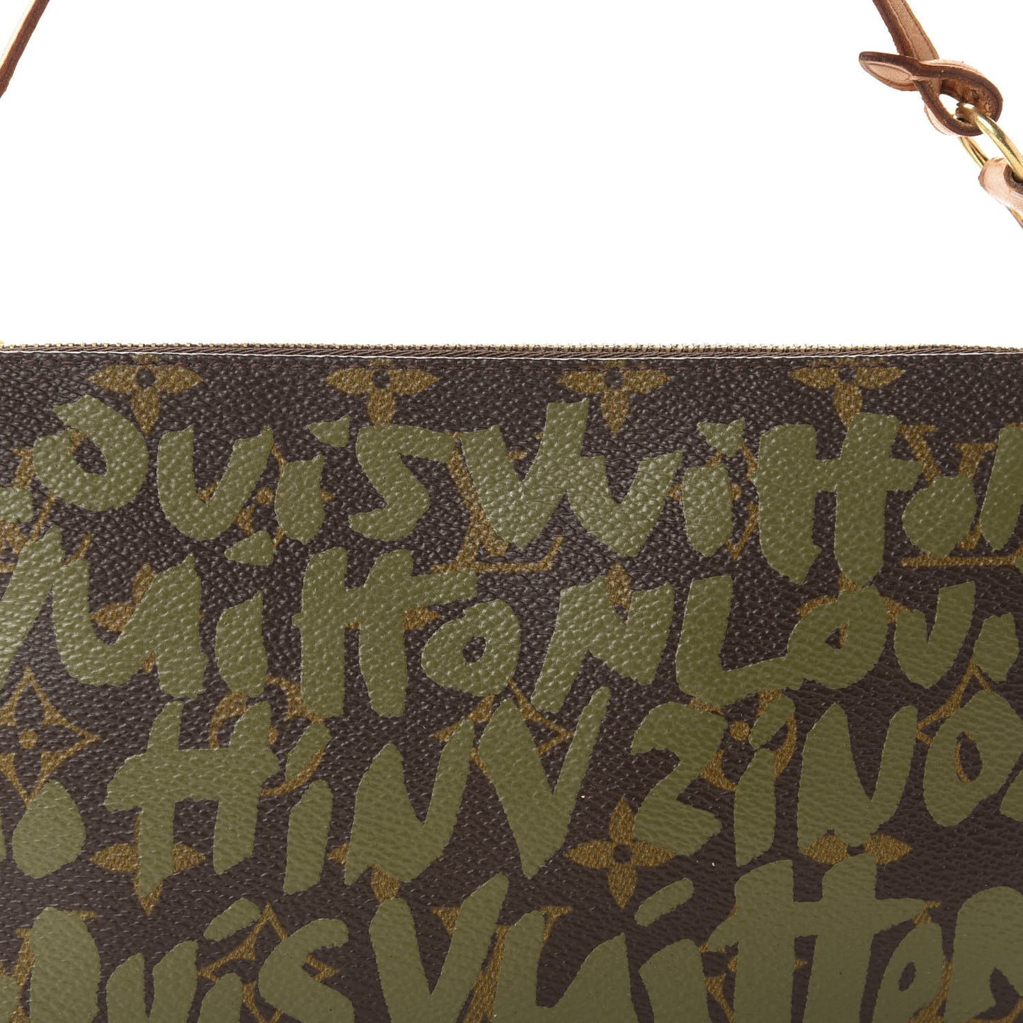 Monogram Graffiti Pochette Accessories Kaki