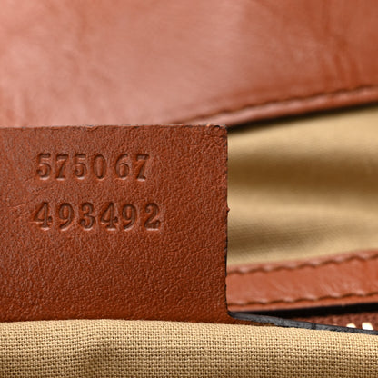 Gucci Vintage Canvas Calfskin Web Flat Tote Sand Light Cuir 7 of 11