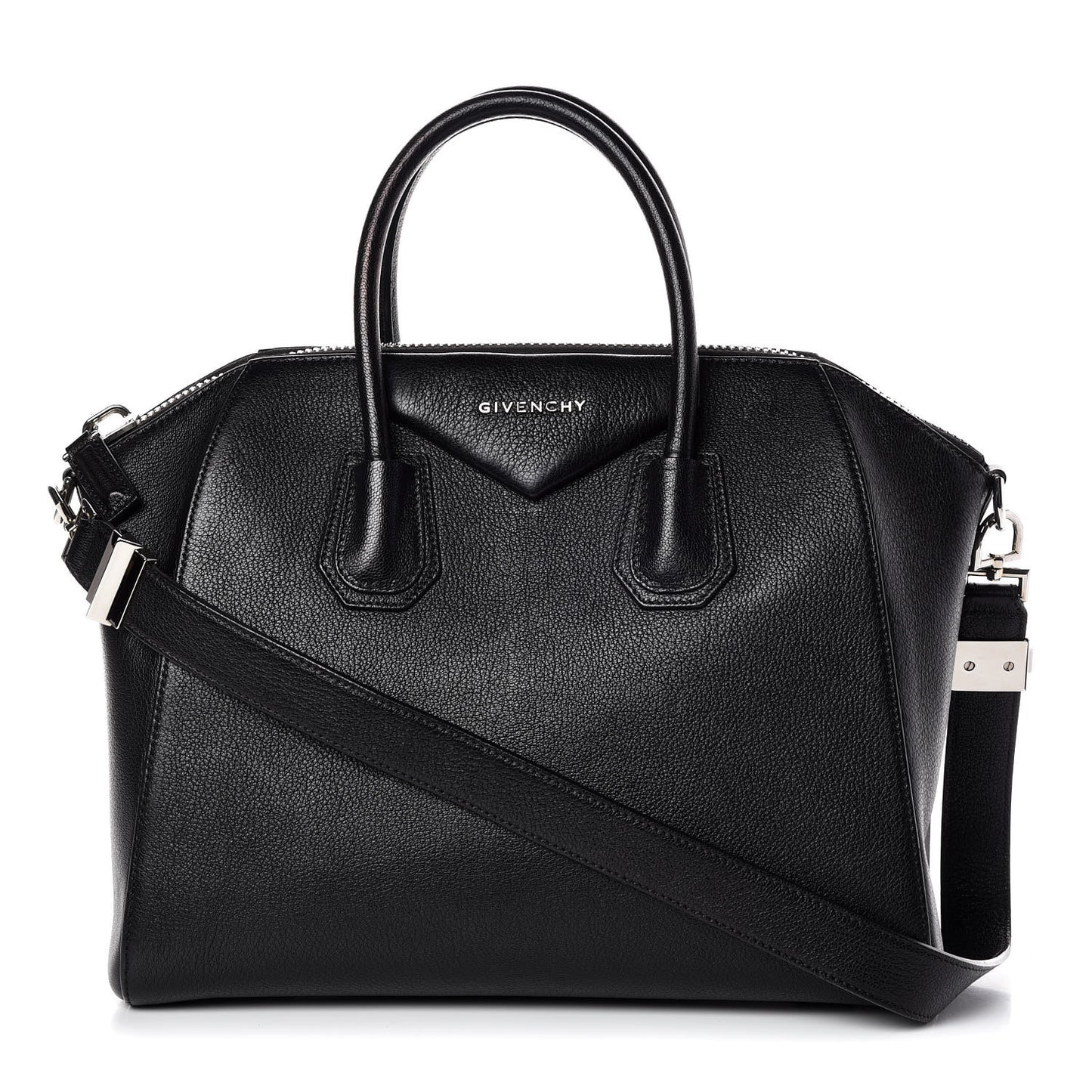 Sugar Goatskin Medium Antigona Black