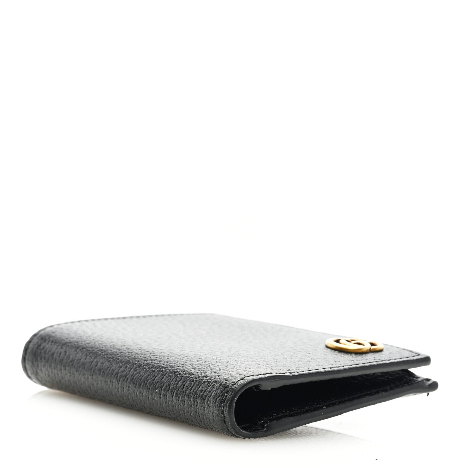 Gucci Dollar Calfskin GG Marmont Long Wallet Black 4 of 6