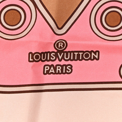 Louis Vuitton Silk Carre Square Scarf Iconic Blush 2 of 5