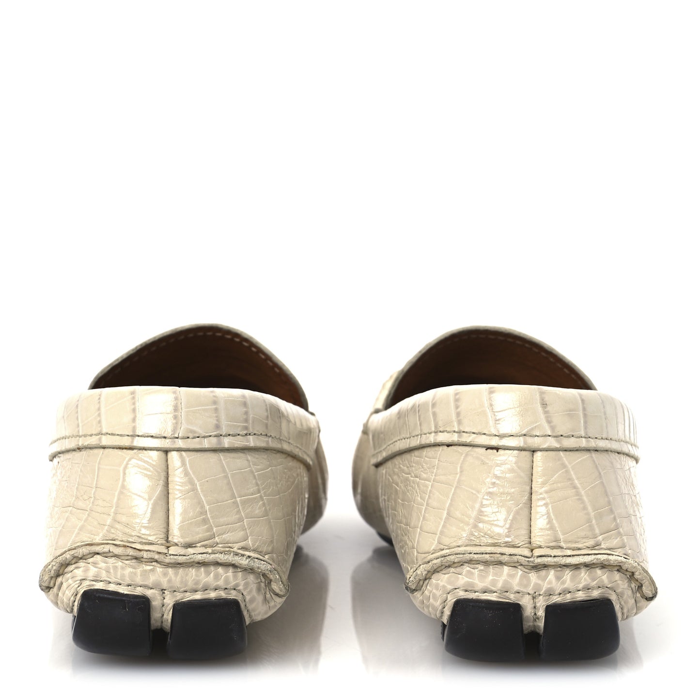 Calfskin Crocodile Embossed Loafers Men's Driving Loafers 8 Cera