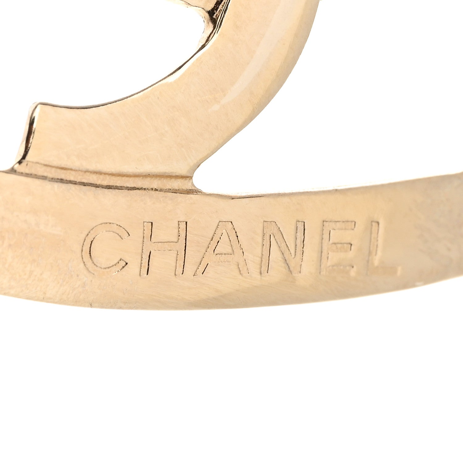 Chanel Metal CC Heart Coco In Love Hoop Earrings Gold 4 of 5
