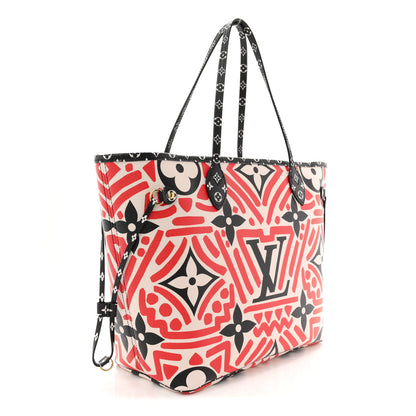Louis Vuitton Monogram Giant Crafty Neverfull MM Creme Rouge Black 4 of 10