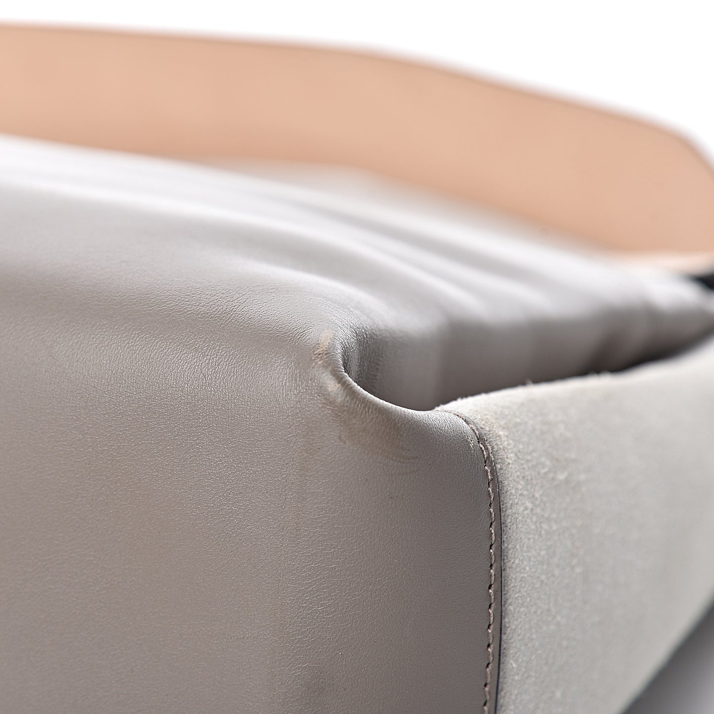 Ostrich Calfskin Suede PS Elliot Ciclo Pulver Ivory Black