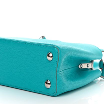 Louis Vuitton Taurillon Capucines BB Turquoise 9 of 14