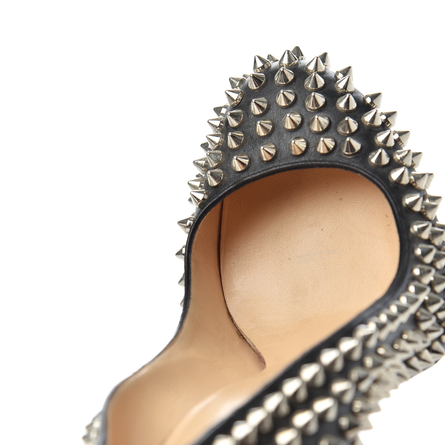 Christian Louboutin Nappa Fifi Spikes 100 Pumps 38.5 Black 14 of 18