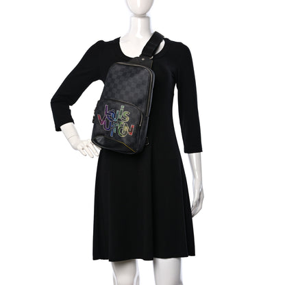 Louis Vuitton Damier Graphite Logo Avenue Sling Backpack Multicolor 2 of 8