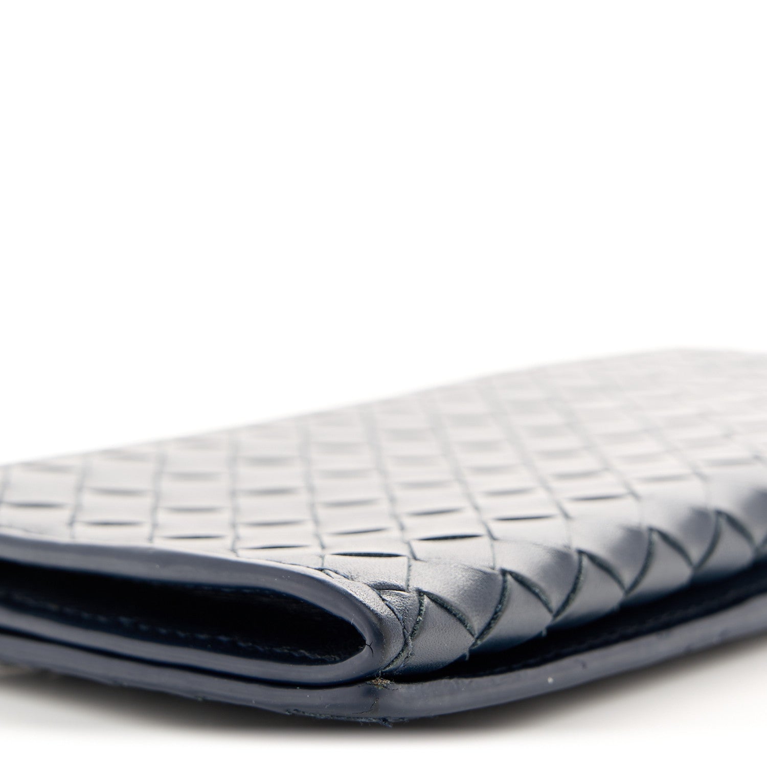 Bottega Veneta Nappa Intrecciato Continental Flap Wallet Blue 9 of 10