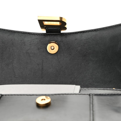 Balenciaga Shiny Box Calfskin Hourglass Chain Bag Black 11 of 11