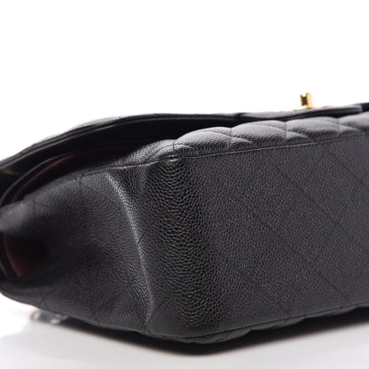 Chanel Caviar Quilted Jumbo Double Flap Black 6 of 11