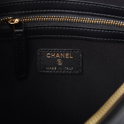 Chanel Caviar Quilted Medium French New Wave CC Pouch Black 6 of 8