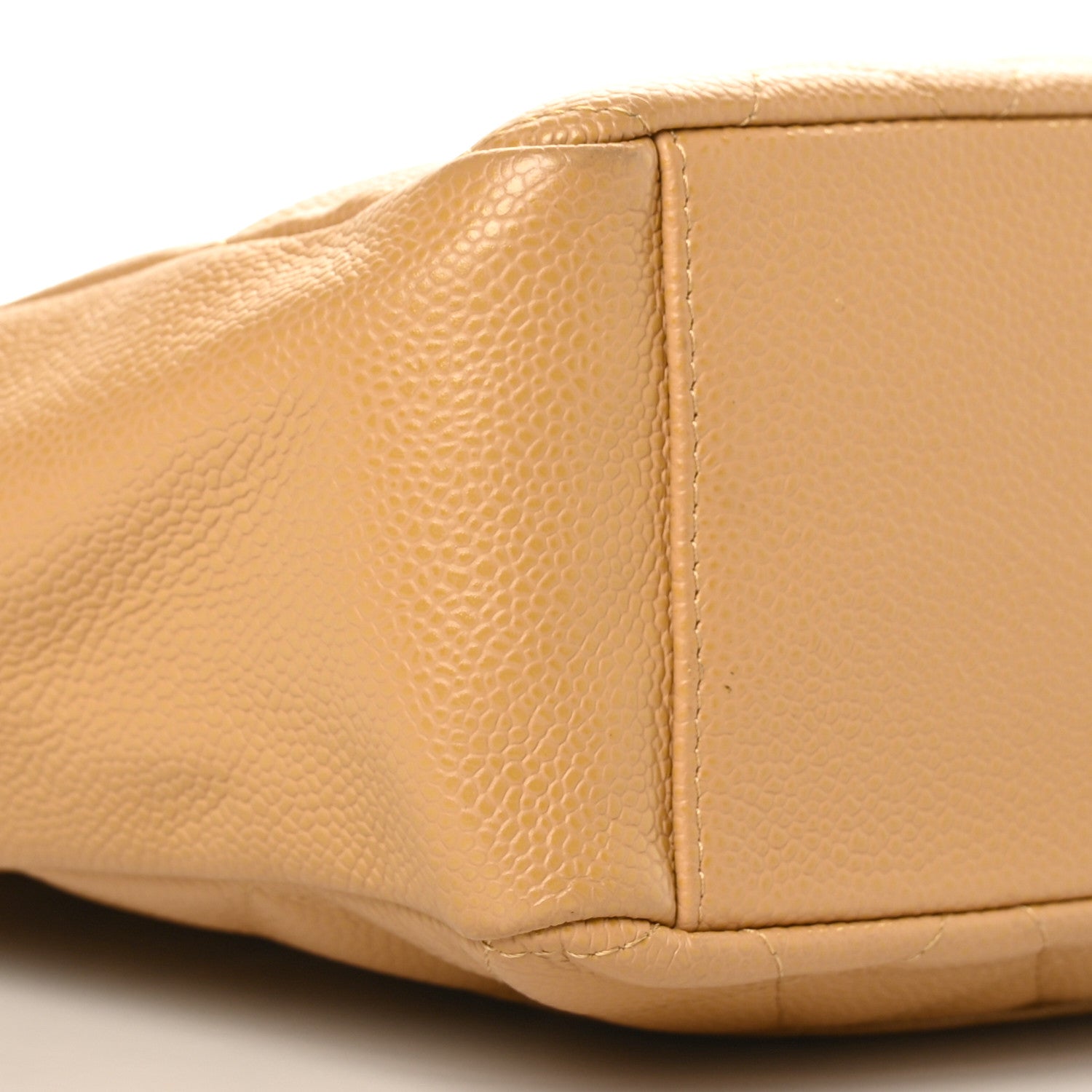 Chanel Caviar Quilted Petit Shopping Tote PST Beige 9 of 10