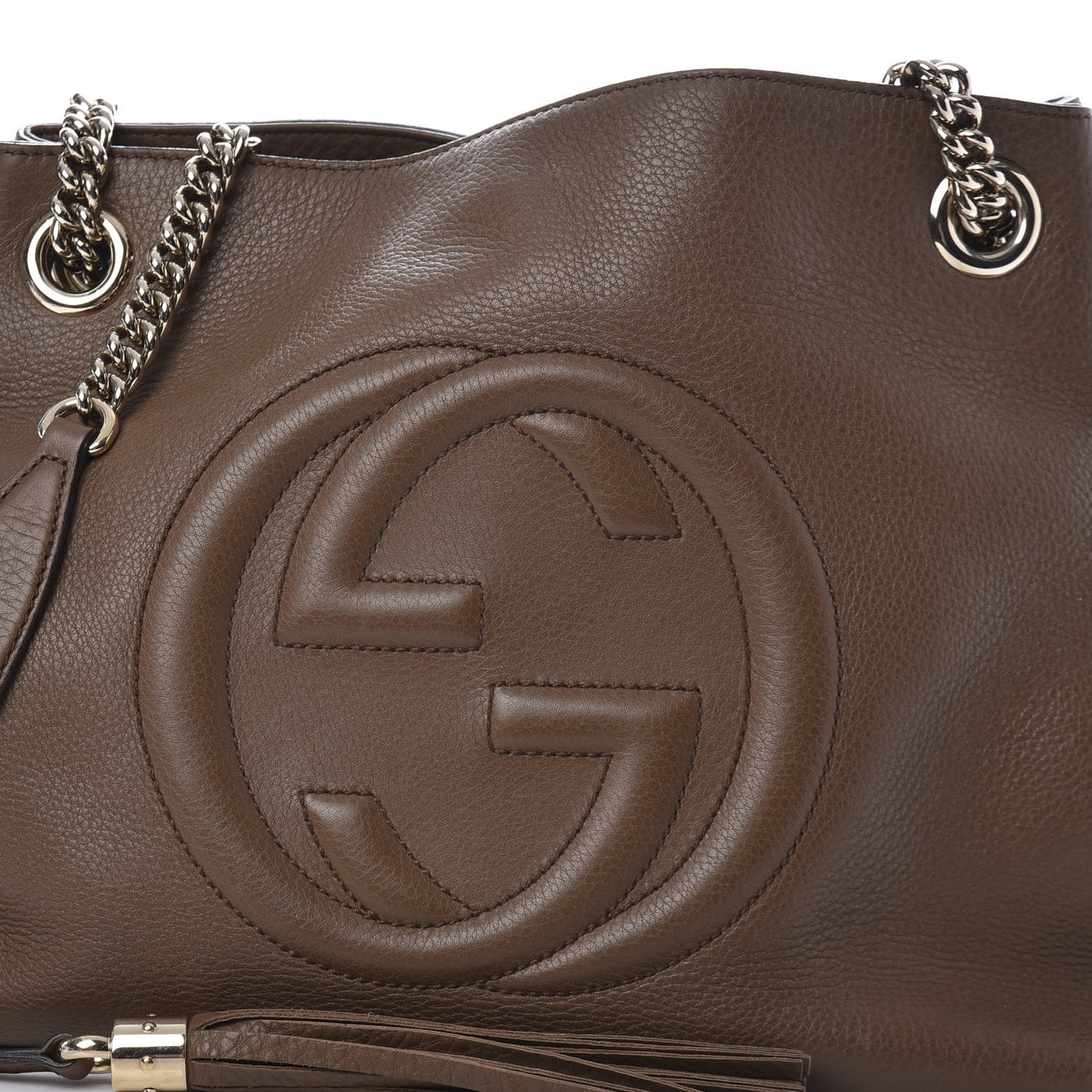 Cellarius Calfskin Medium Soho Chain Shoulder Bag Acero