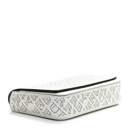 Burberry Calfskin Perforated Hampshire Crossbody Chalk White 3 of 8