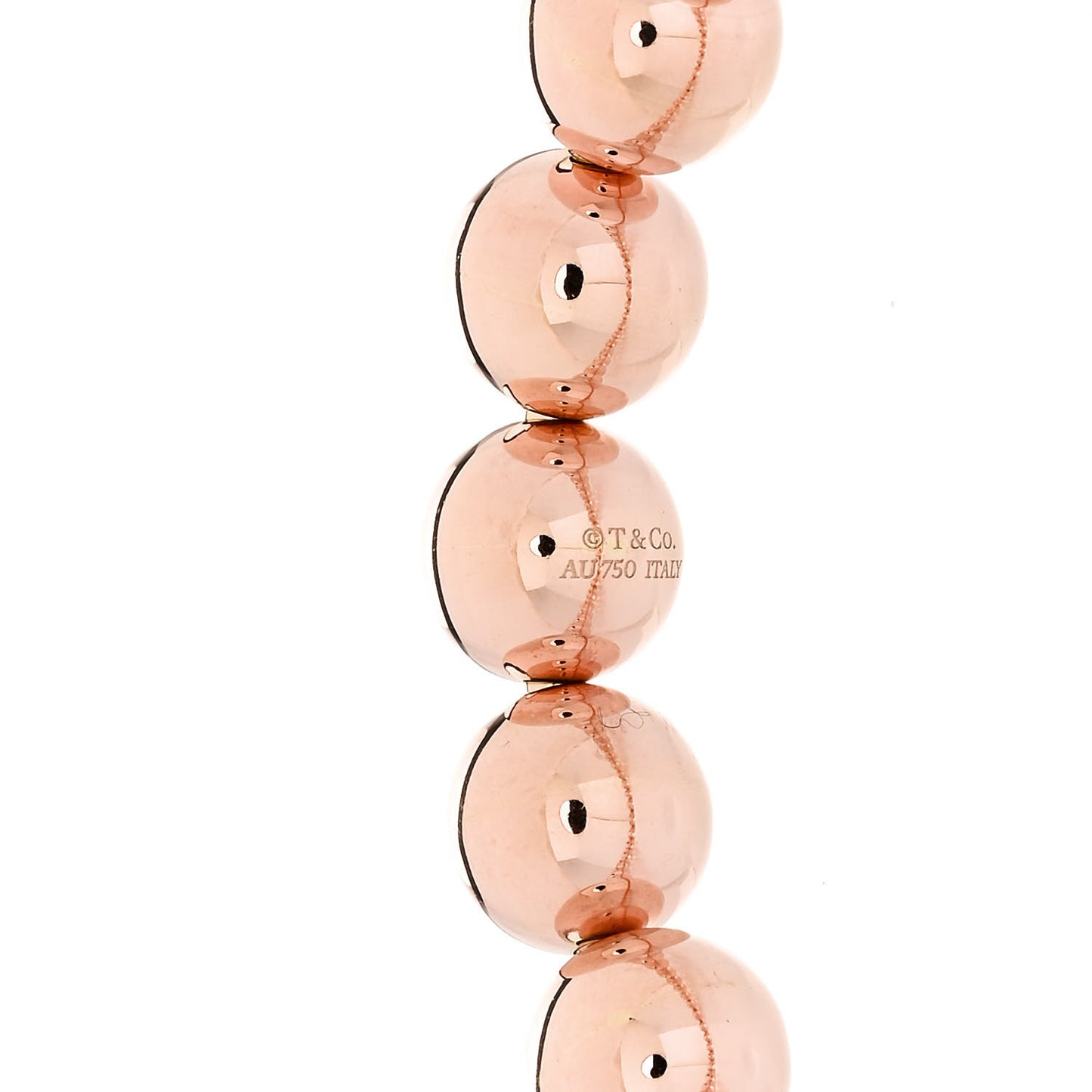 18K Rose Gold 8mm HardWear Ball Beaded Bracelet