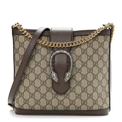 Gucci GG Supreme Monogram Medium Dionysus Bucket Bag Beige New Acero 1 of 9