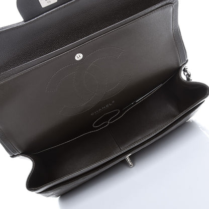Chanel Caviar Quilted Jumbo Double Flap Dark Brown 5 of 8