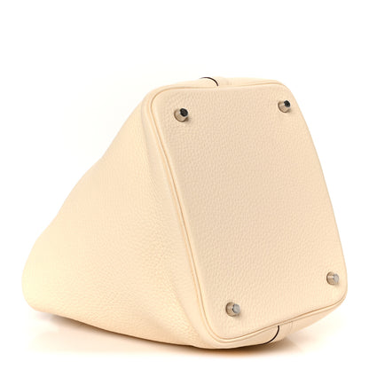 Hermes Taurillon Clemence Picotin Lock 22 MM Nata 4 of 10