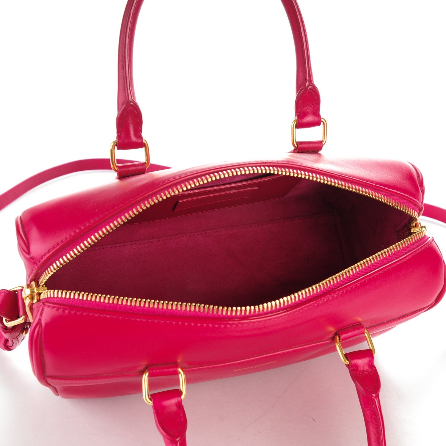 Saint Laurent Calfskin Classic Baby Duffle Fuchsia 5 of 8