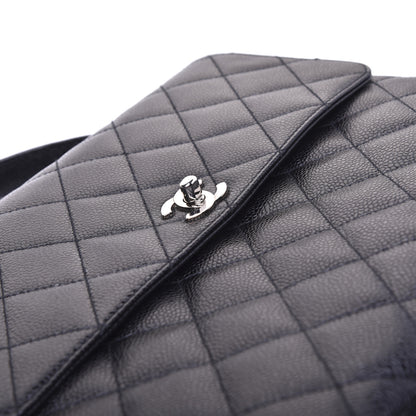 Chanel Caviar Quilted Jumbo Kelly Flap Black 12 of 13